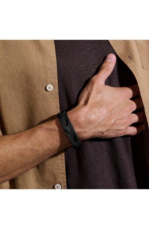 JOHN HARDY Icon 50 Leather Bracelet In Black Product Image