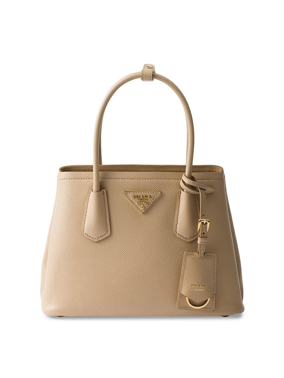 Womens Small Double Saffiano Leather Bag Product Image