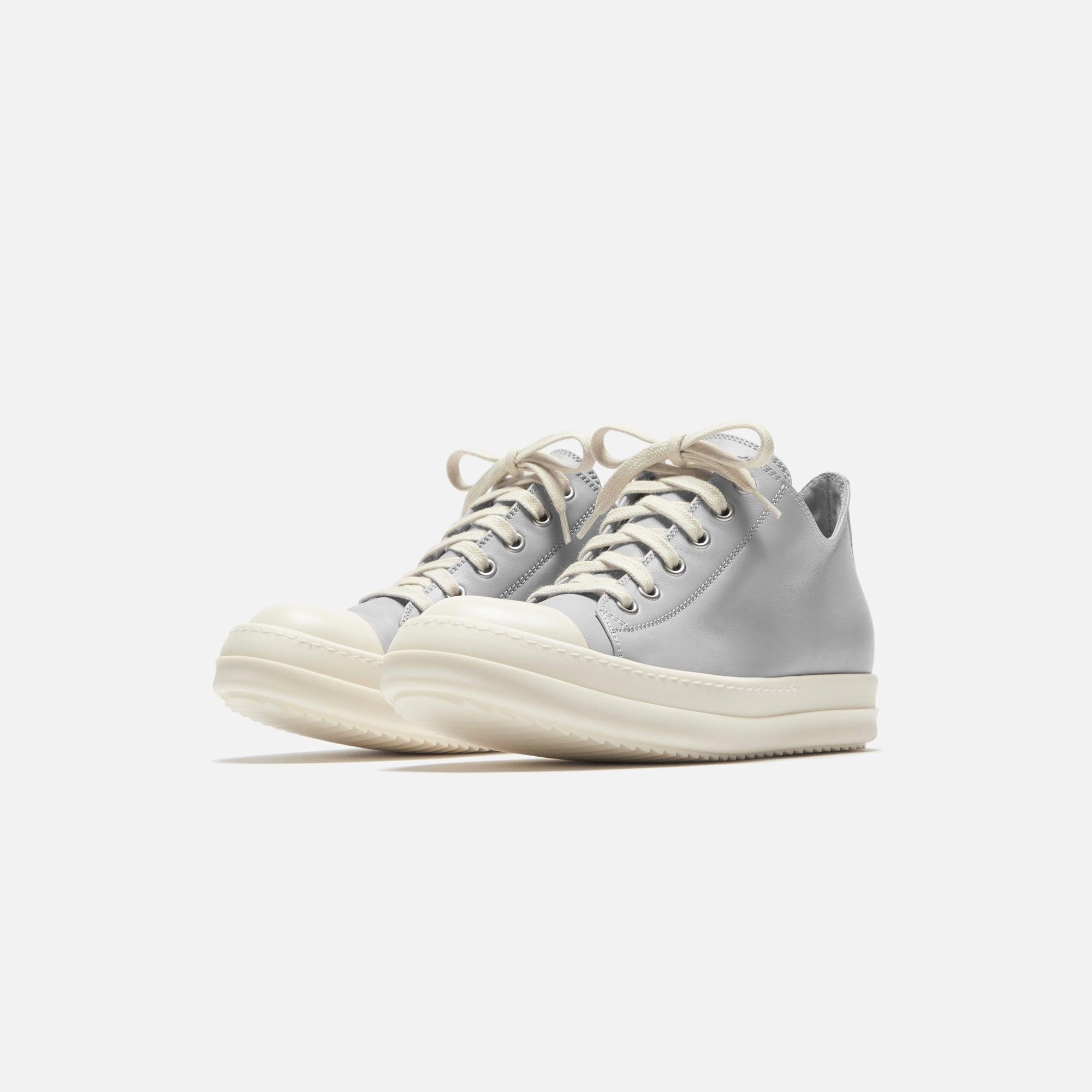 Rick Owens WMNS Low Sneakers - Pearl / Milk / Milk Female Product Image