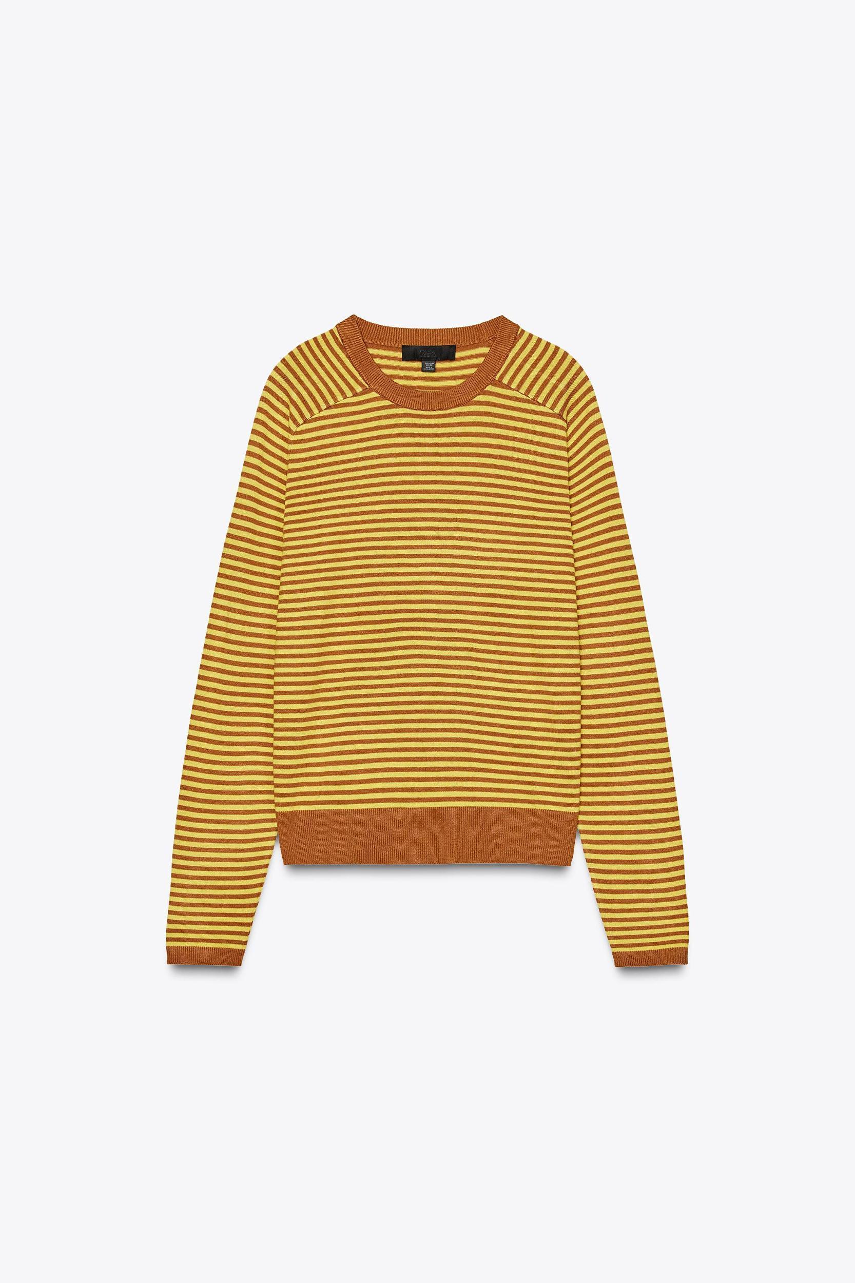 STRIPED KNIT SWEATER Product Image