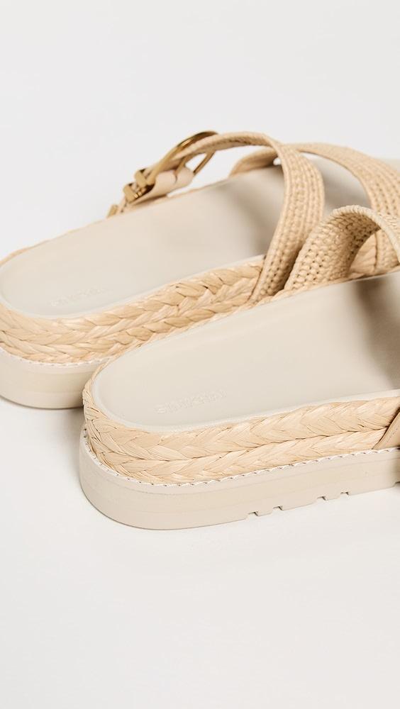 SIMKHAI Aida Raffia Buckle Sandals | Shopbop Product Image