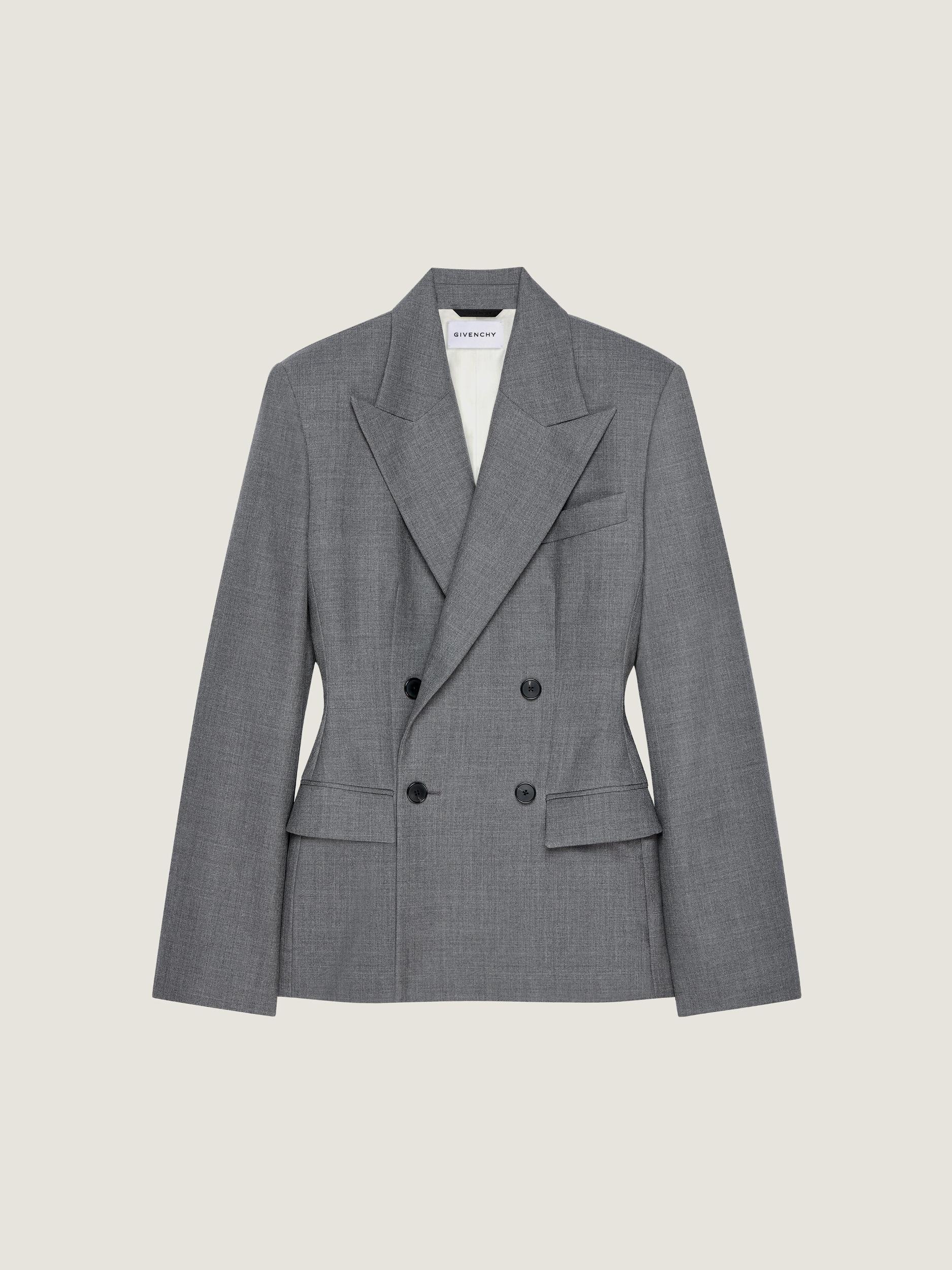 Double breasted jacket in wool Product Image