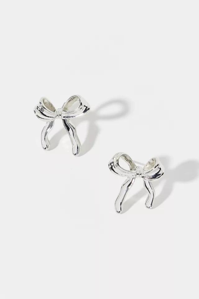 Metal Bow Earring Womens at Urban Outfitters Product Image