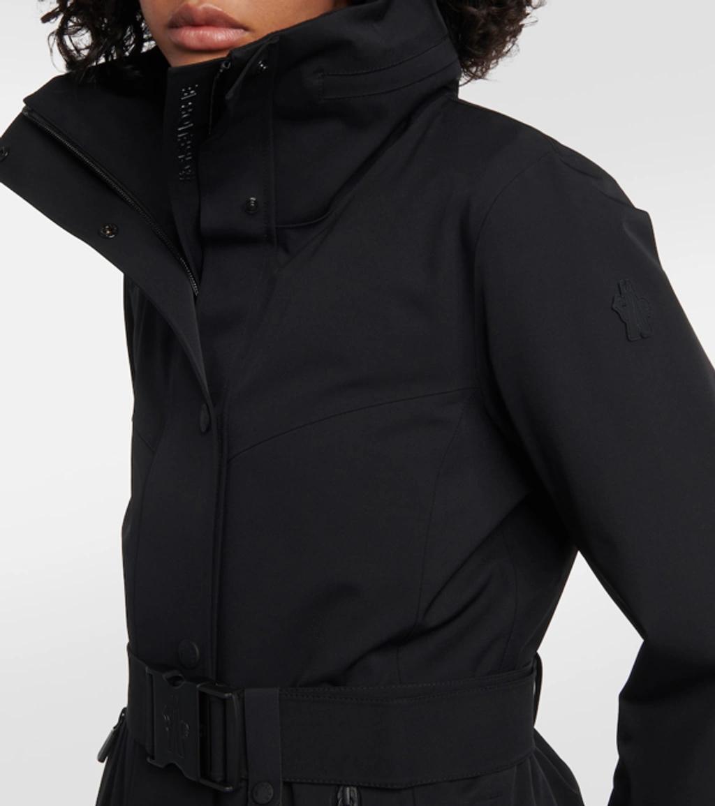 MONCLER Hainet Belted Snow Jacket In Black Product Image