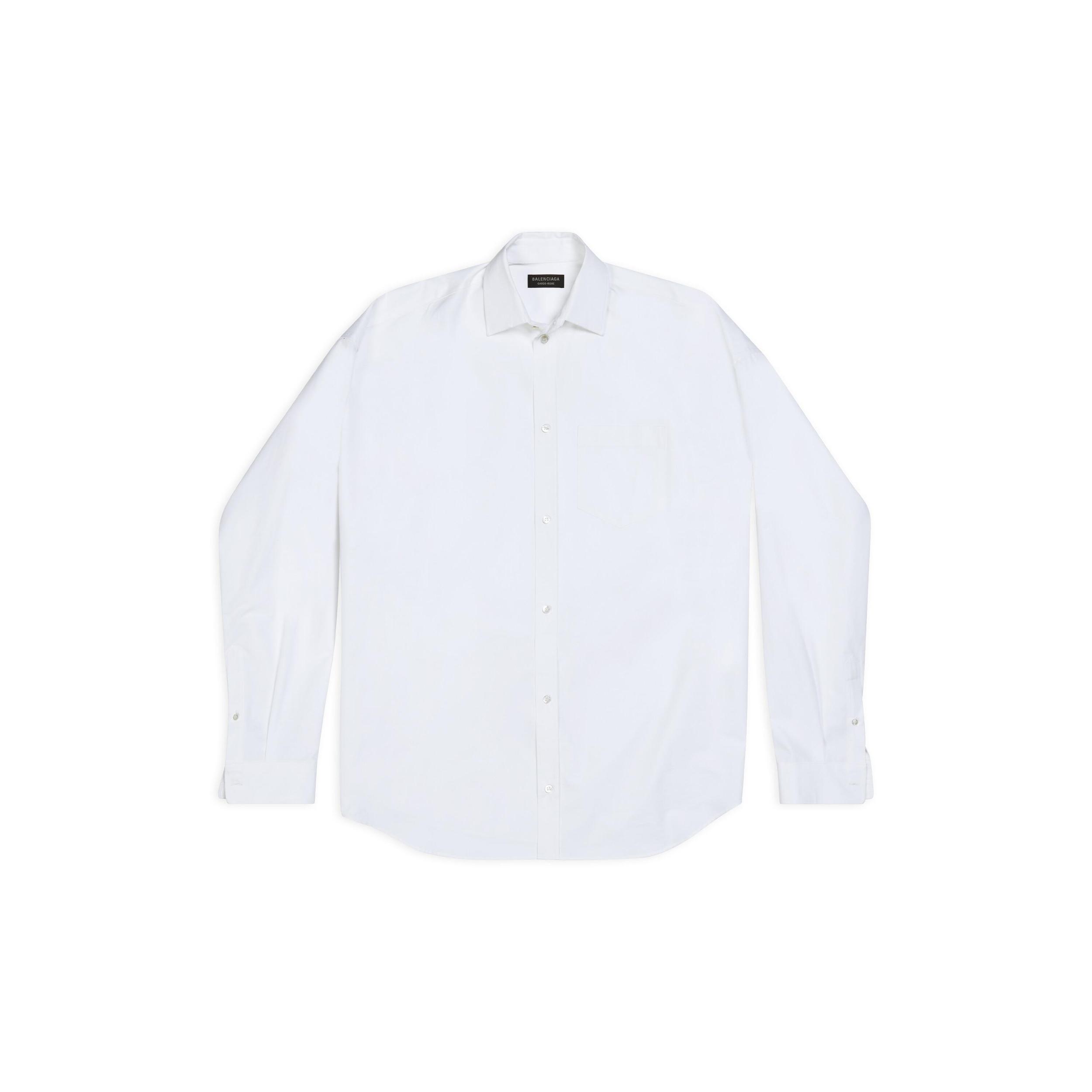 Men's Cocoon Shirt in White Product Image