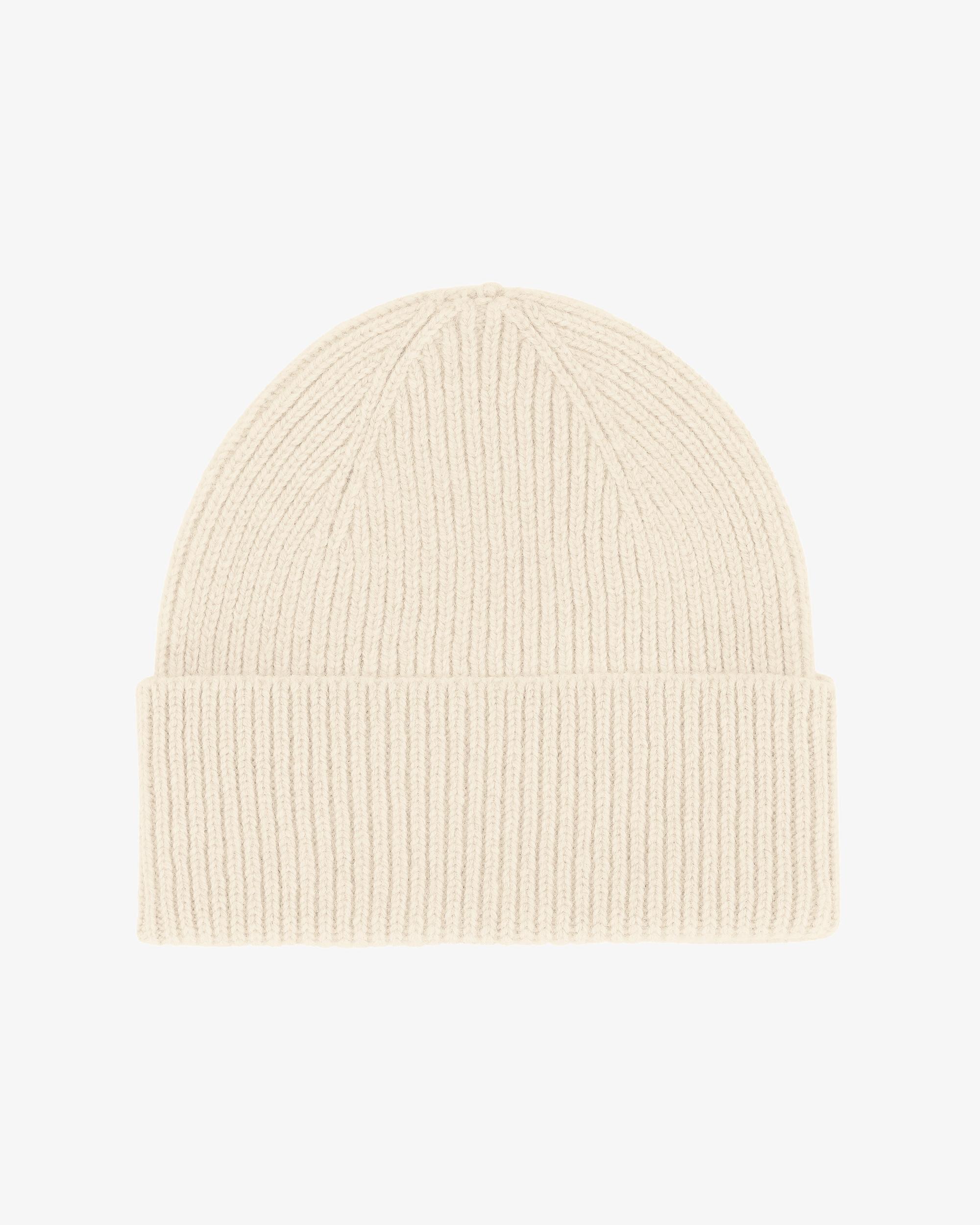 Merino Wool Beanie - Optical White Product Image