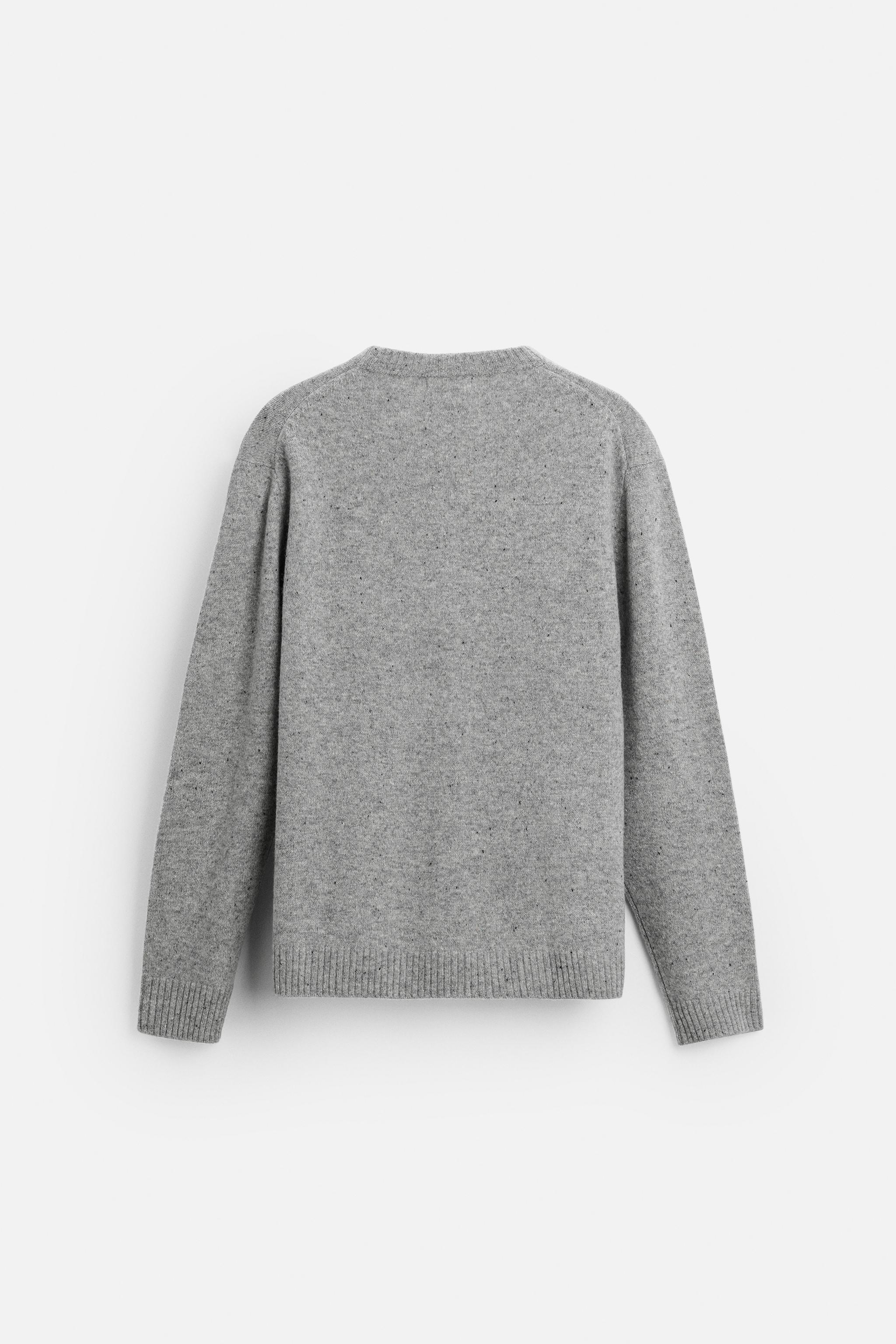 100% WOOL BUTTON-UP SWEATER Product Image