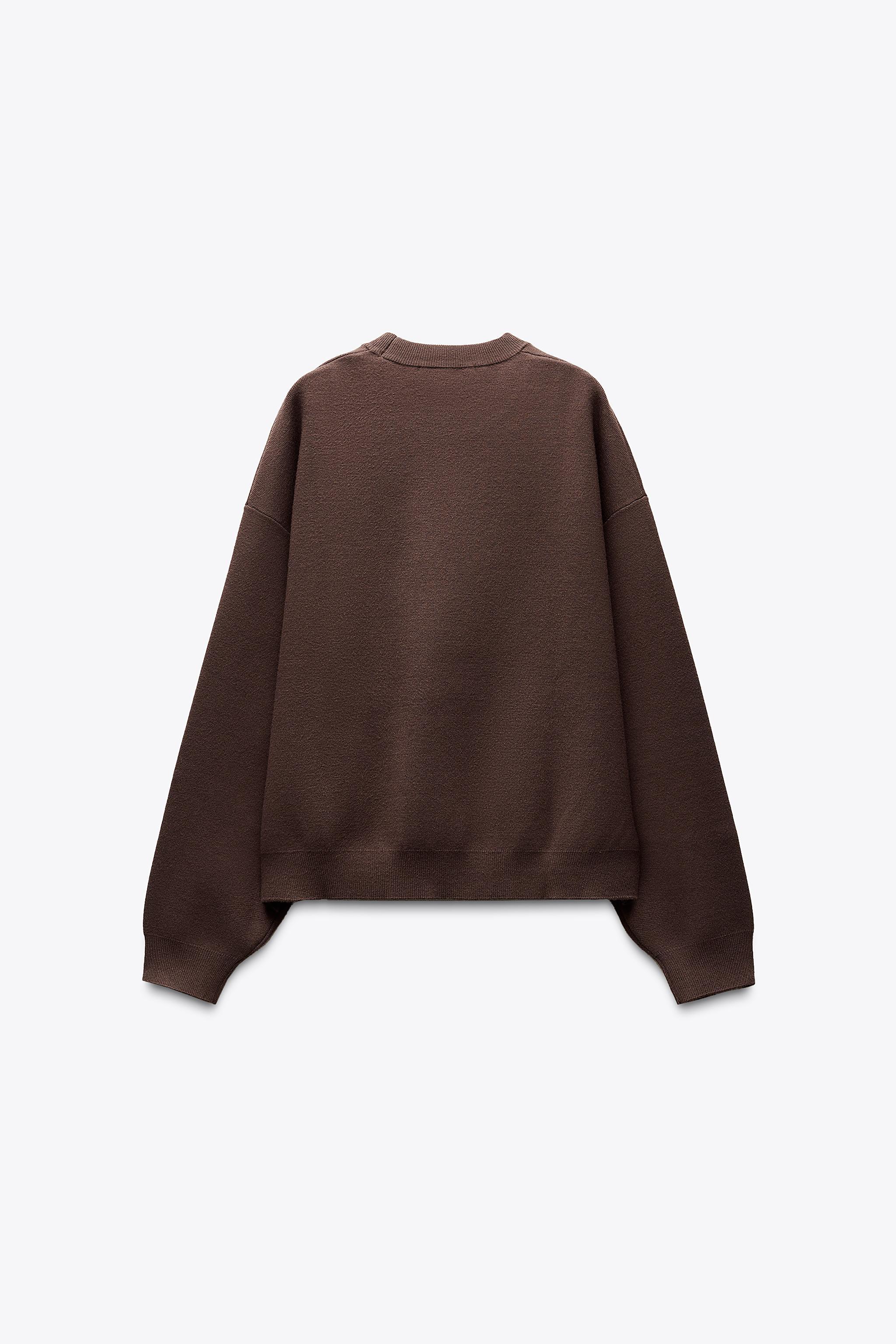 PLAIN KNIT SWEATSHIRT Product Image