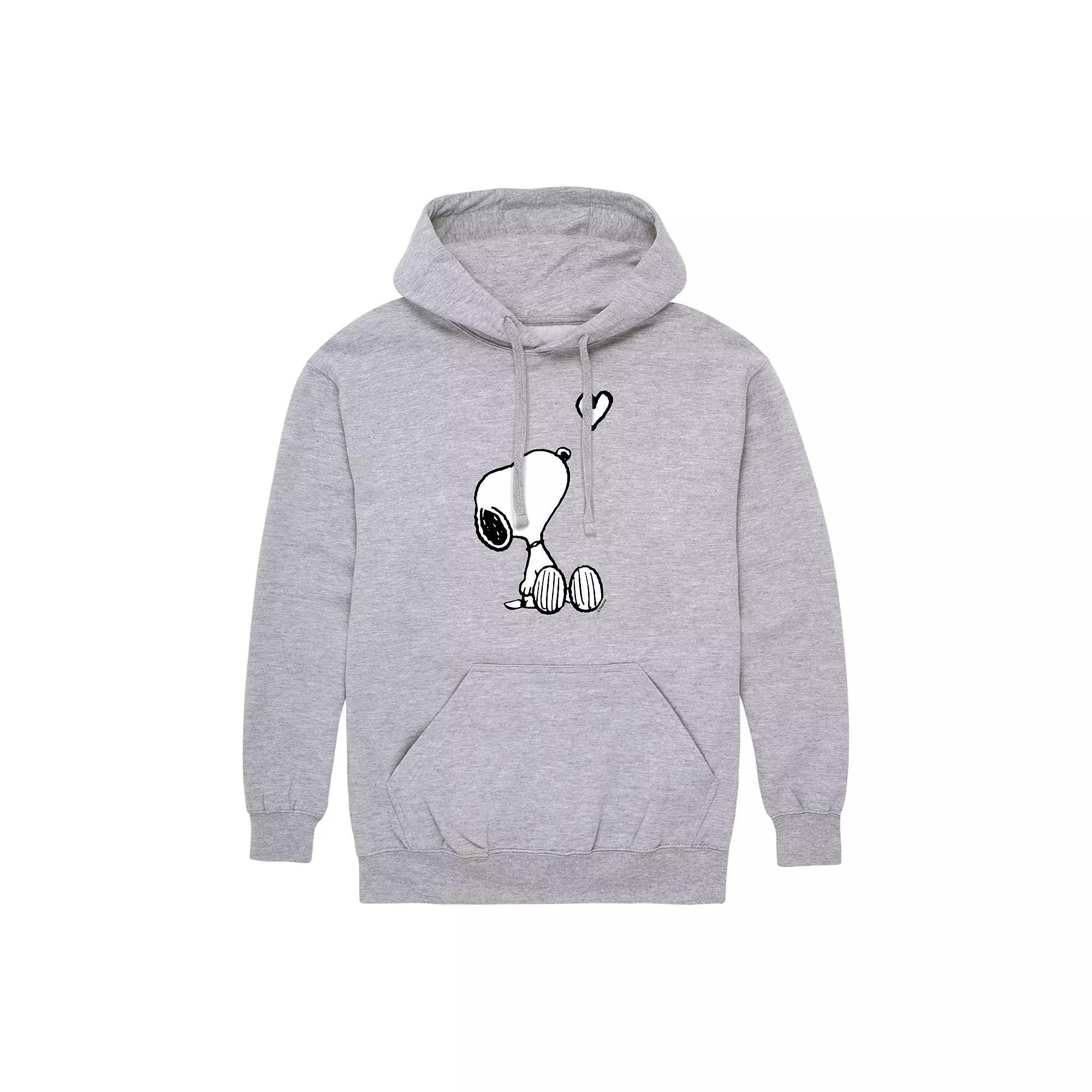 Men's Peanuts Snoopy Heart Graphic Hoodie,  Product Image