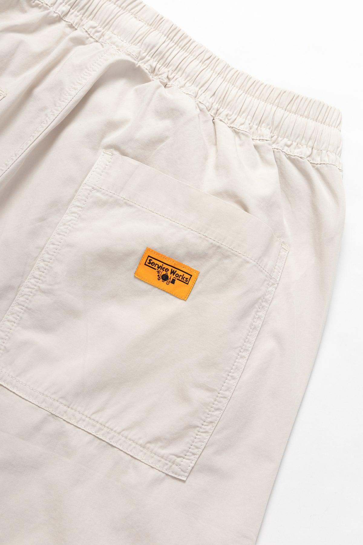 Service Works - Poplin Chef Shorts - Salt Product Image