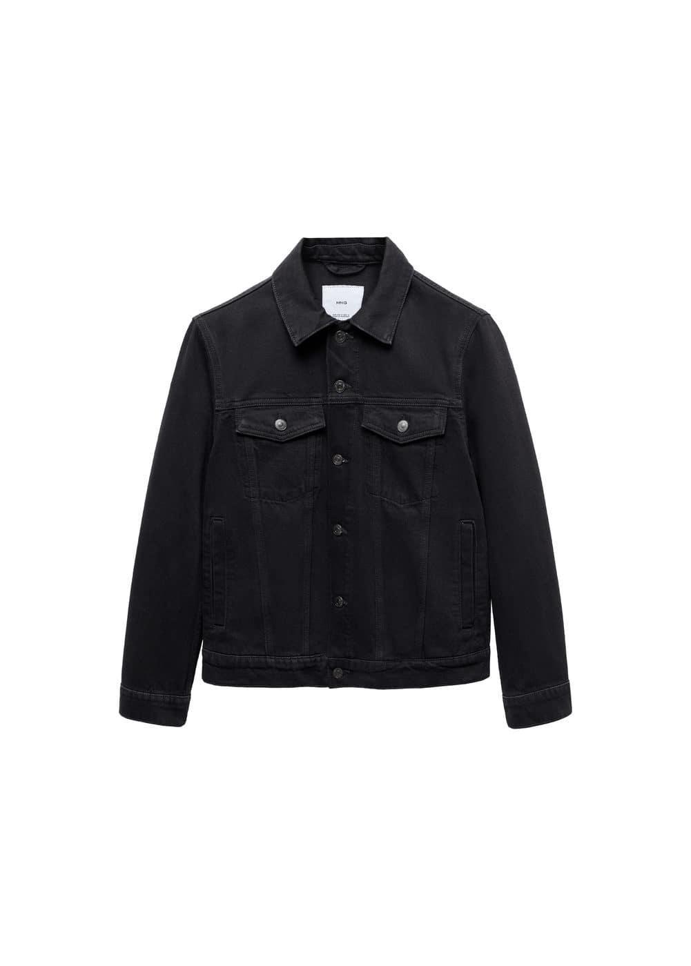 Mango Mens Pocketed Denim Jacket Product Image