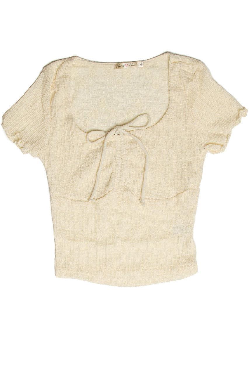 Front Tie Lace Top Product Image