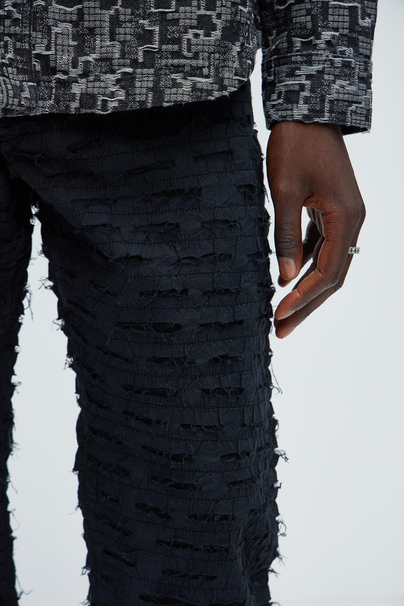 Stone Wall Slim Pants - Black Product Image