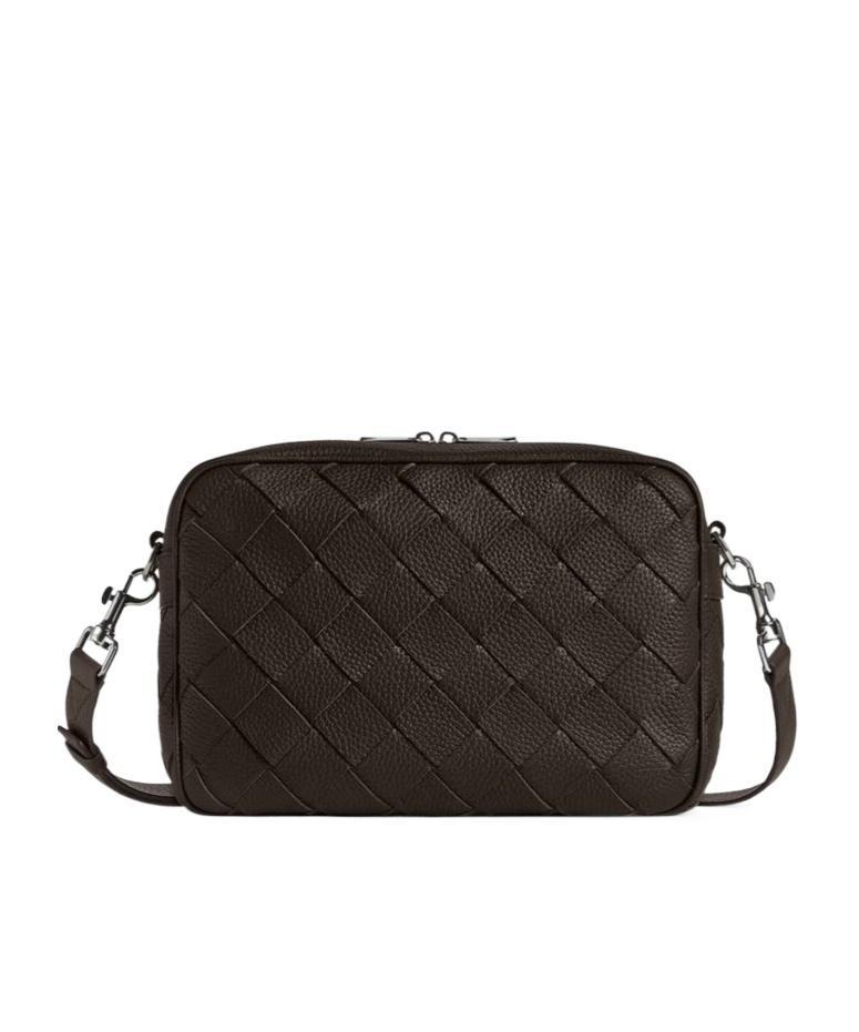 BOTTEGA VENETA Medium Woven Crossbody Bag In Black Product Image