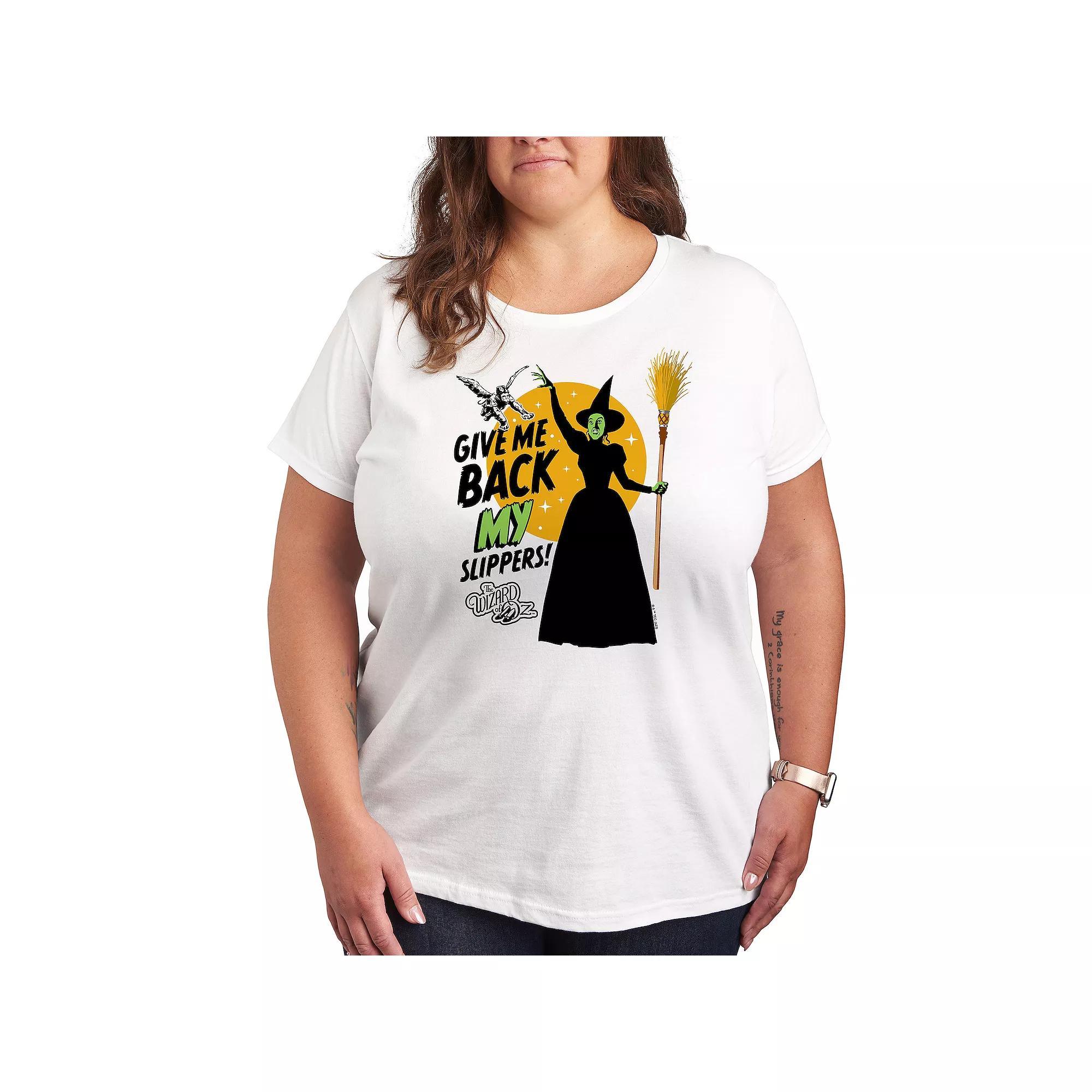 Plus The Wizard Of Oz Slippers Graphic Tee, Women's,  Product Image