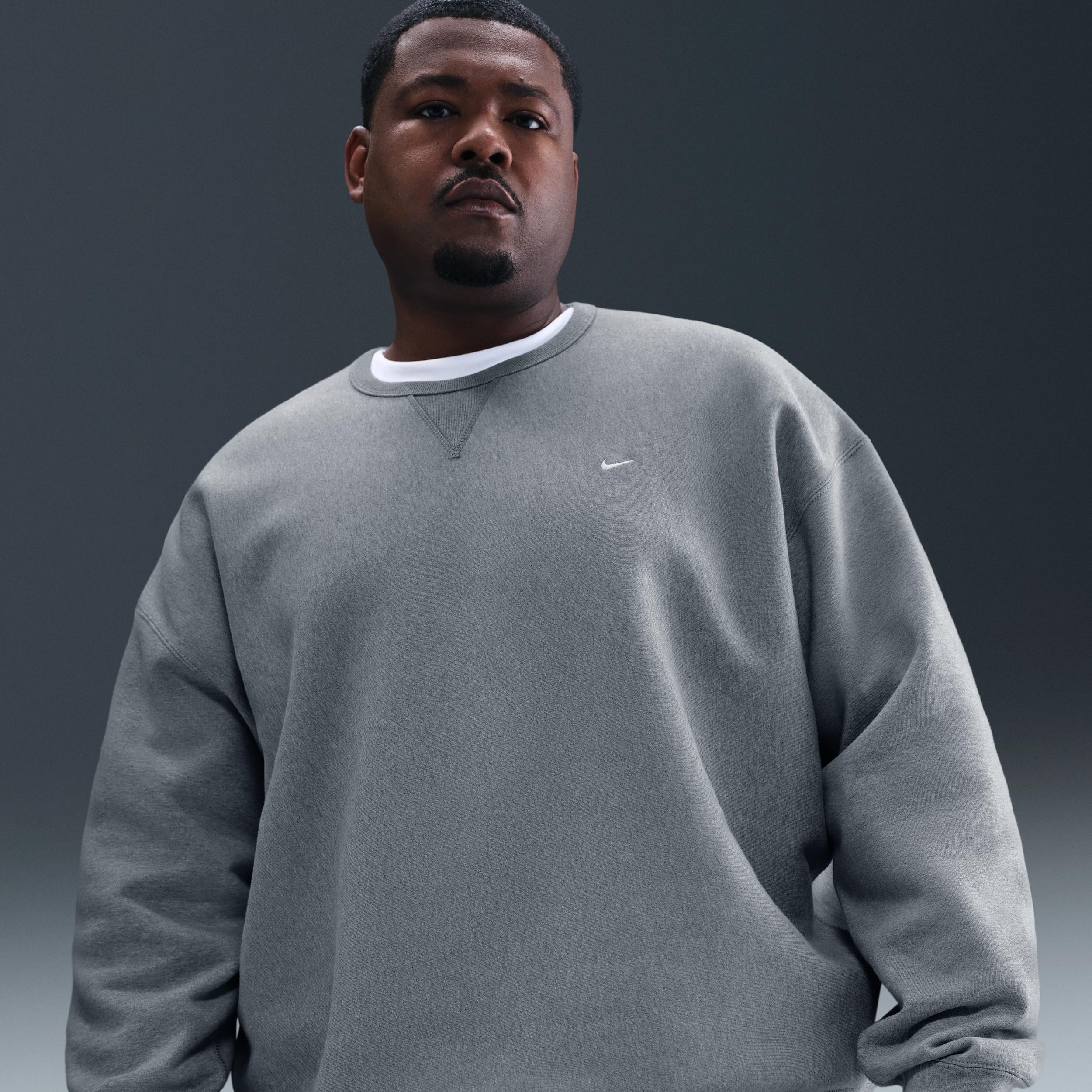 Nike Mens Solo Swoosh Fleece Crew | HV1086-063 Product Image