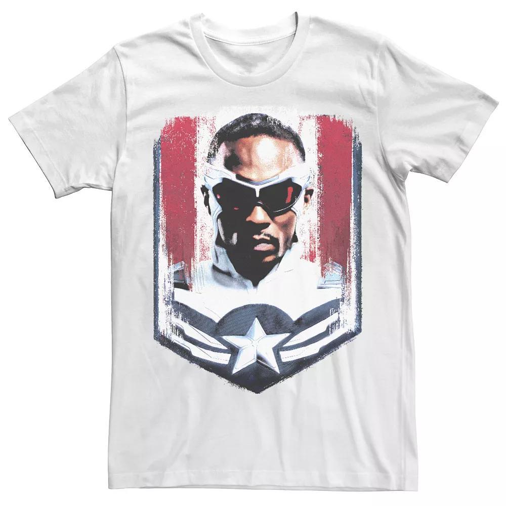 Men's Marvel The Falcon And The Winter Soldier Take On The Mantle Tee, Size: Medium, White Product Image