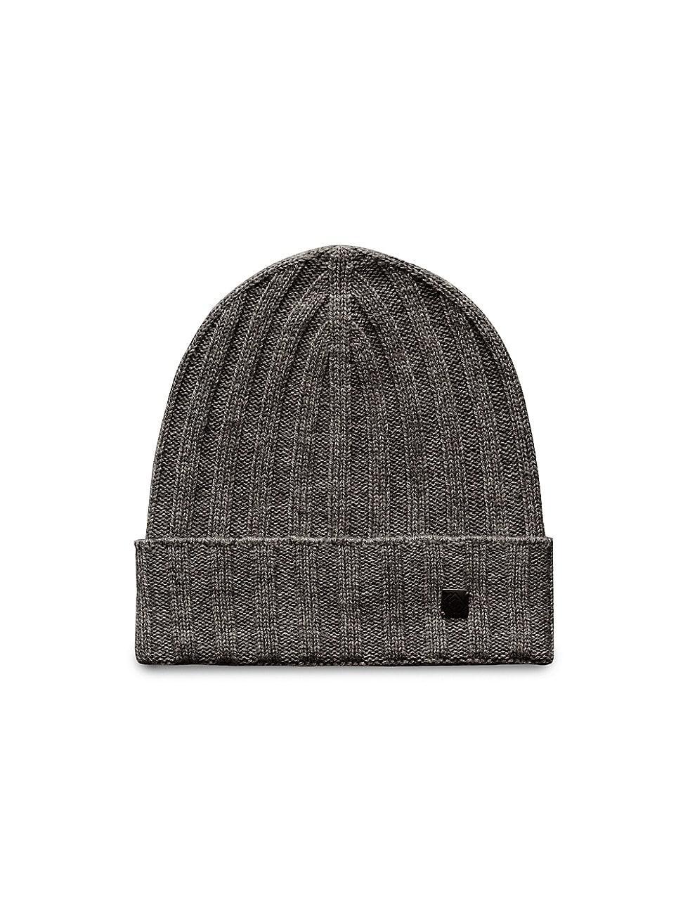 Mens Ribbed Cashmere Beanie Product Image