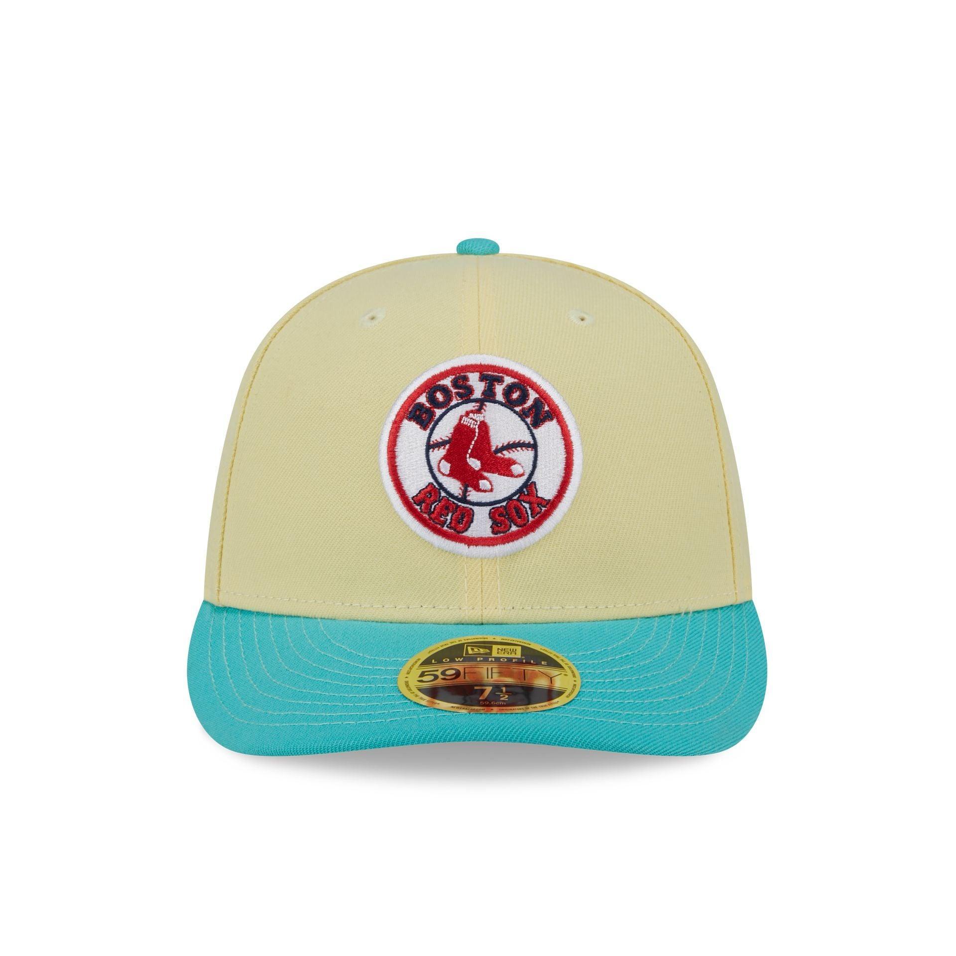 Boston Red Sox Soft Yellow Low Profile 59FIFTY Fitted Hat Male Product Image