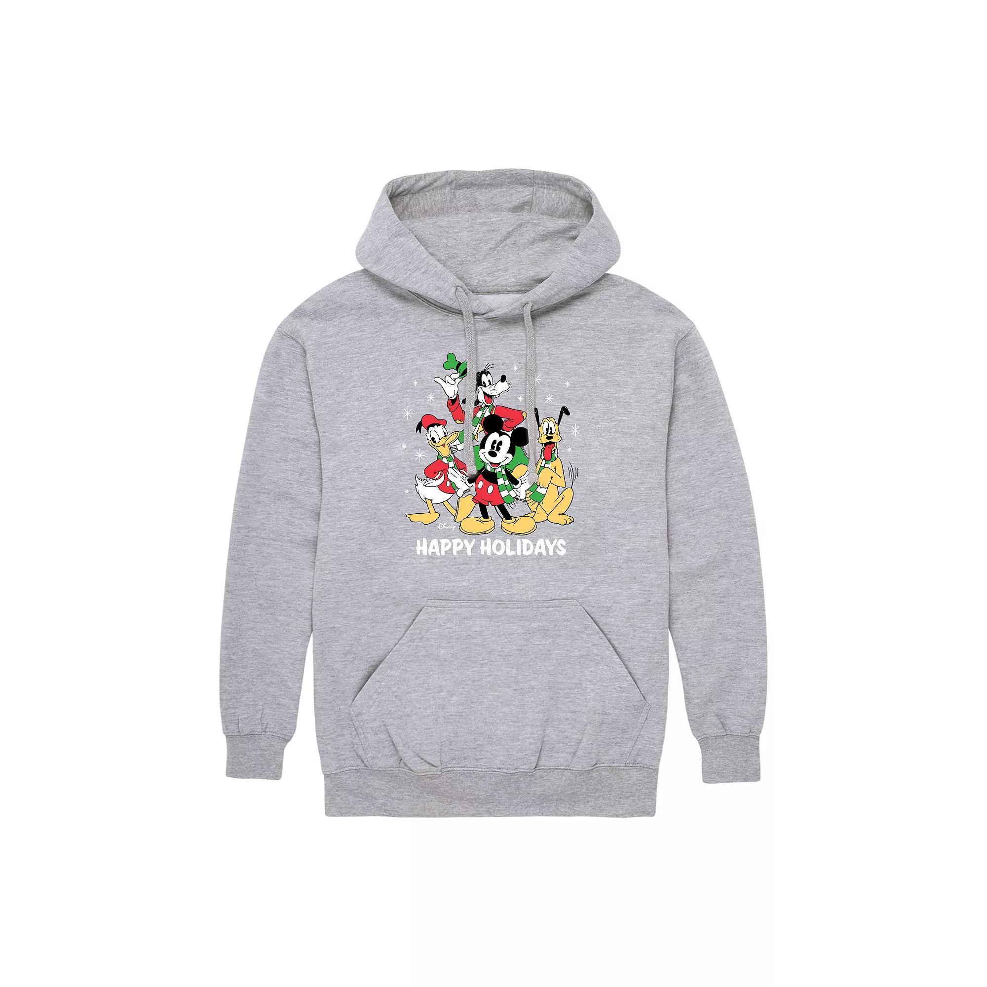 Disney's Mickey Mouse & Friends Men's Happy Holidays Graphic Hoodie,  Product Image