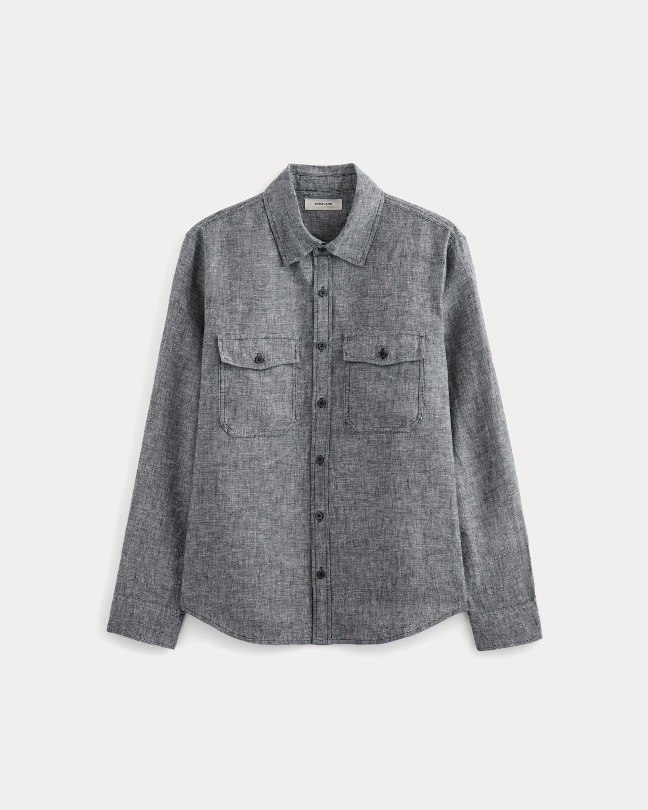 Mens Linen Utility Shirt by Everlane Product Image