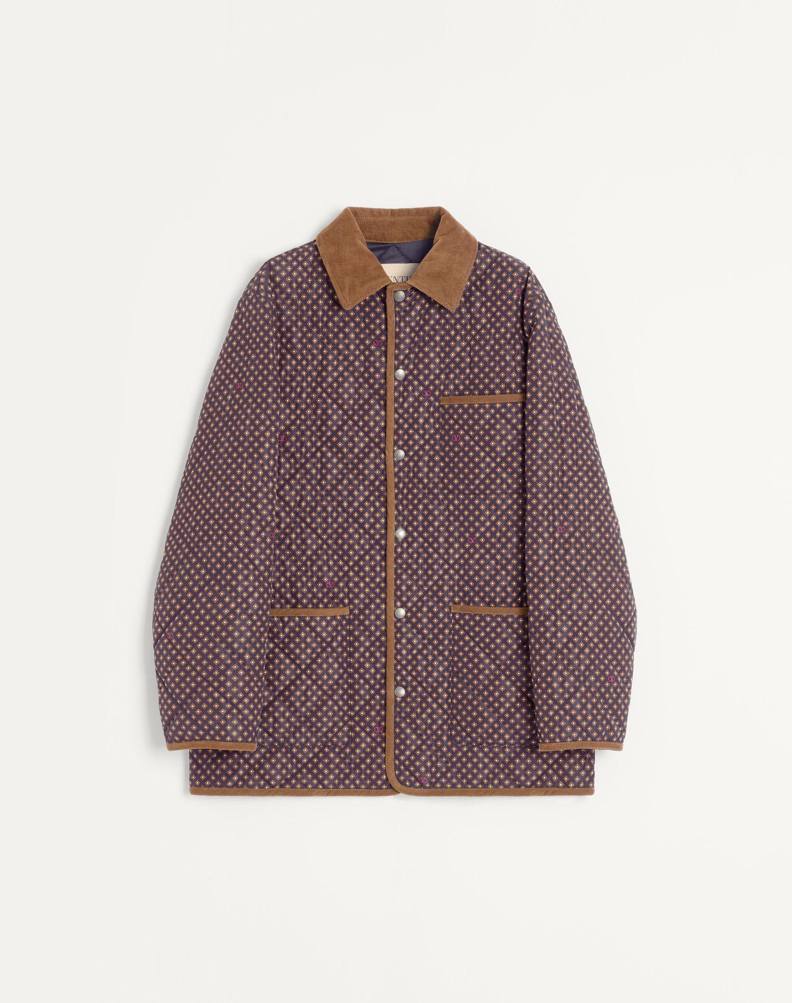 Quilted Nylon Jacket With Opticool Print Product Image