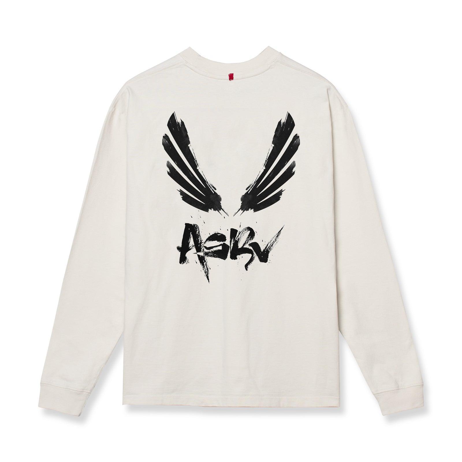0851. Tech Essential™ Relaxed Long Sleeve - Stone "Brush Wings/ASRV" Product Image