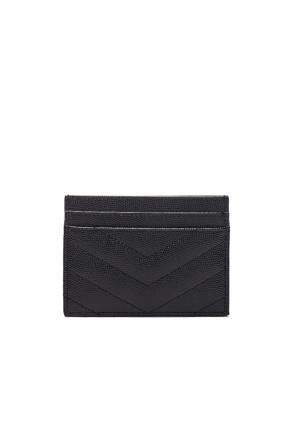 YSL Monogram Card Case in Grained Leather Product Image