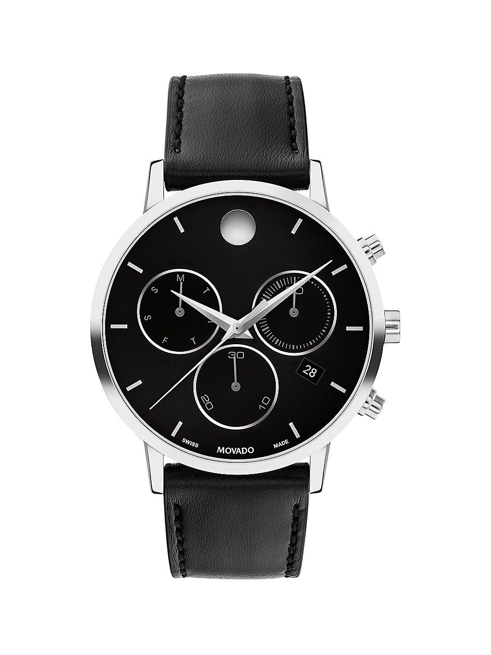 Movado Mens Museum Classic Quartz Chronograph Stainless Steel Bracelet Watch Product Image