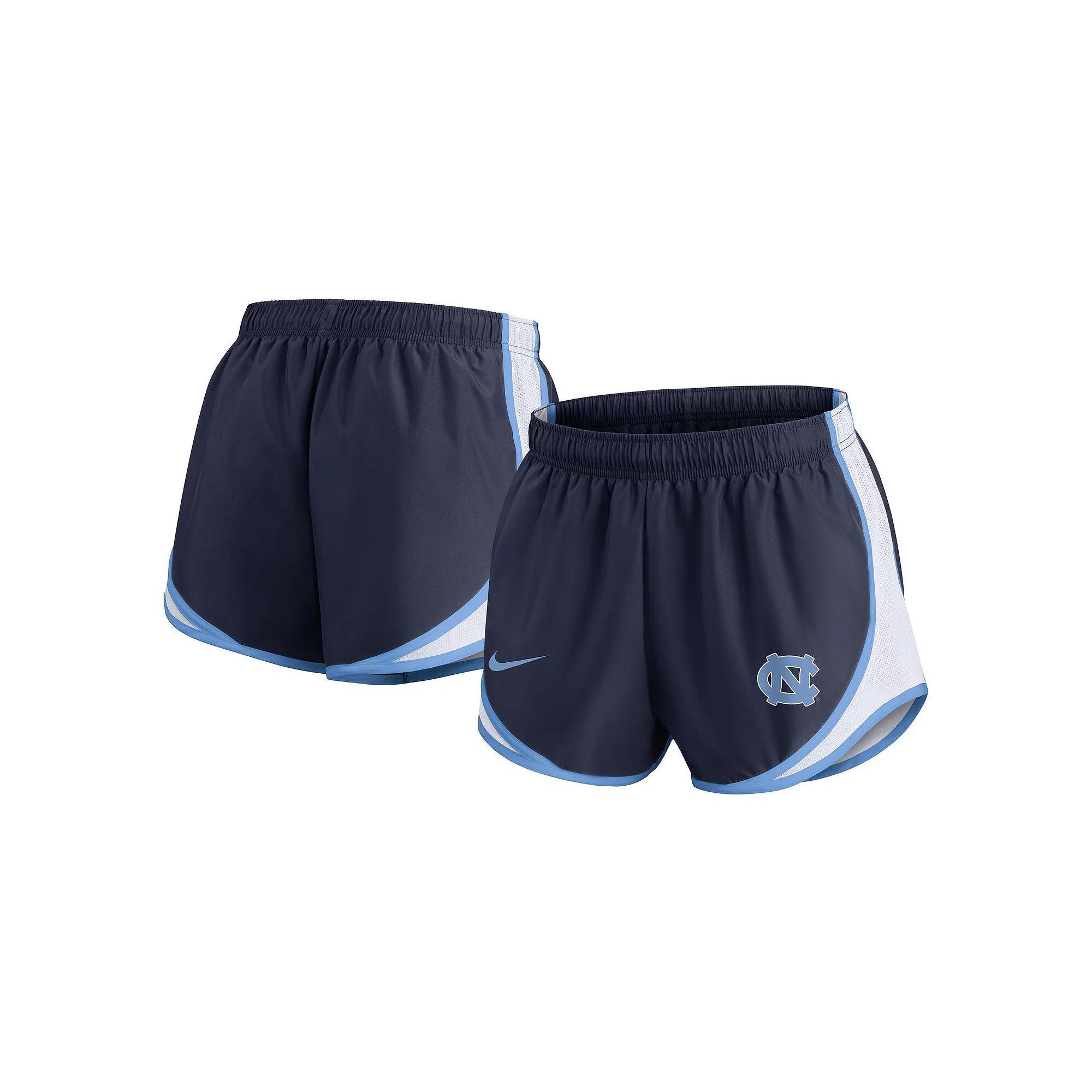 Women's Nike Navy North Carolina Tar Heels Spring Break Tempo Performance Shorts, Size: Small, Blue Product Image