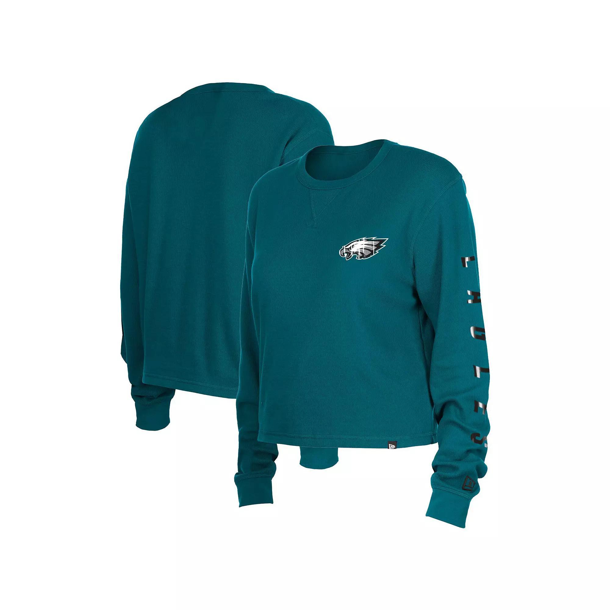 Women's New Era Red Tampa Bay Buccaneers Thermal Crop Long Sleeve T-Shirt,  Product Image