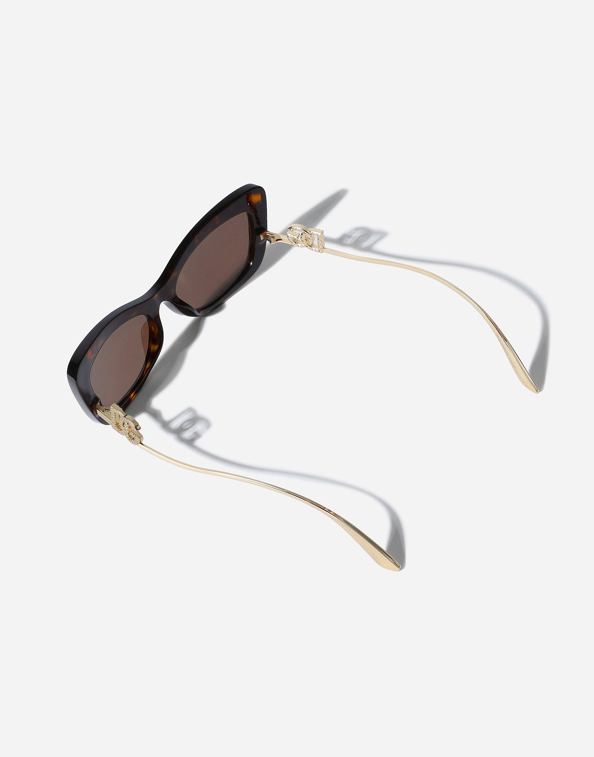 DOLCE & GABBANA Dg Crystal Sunglasses In Brown Product Image