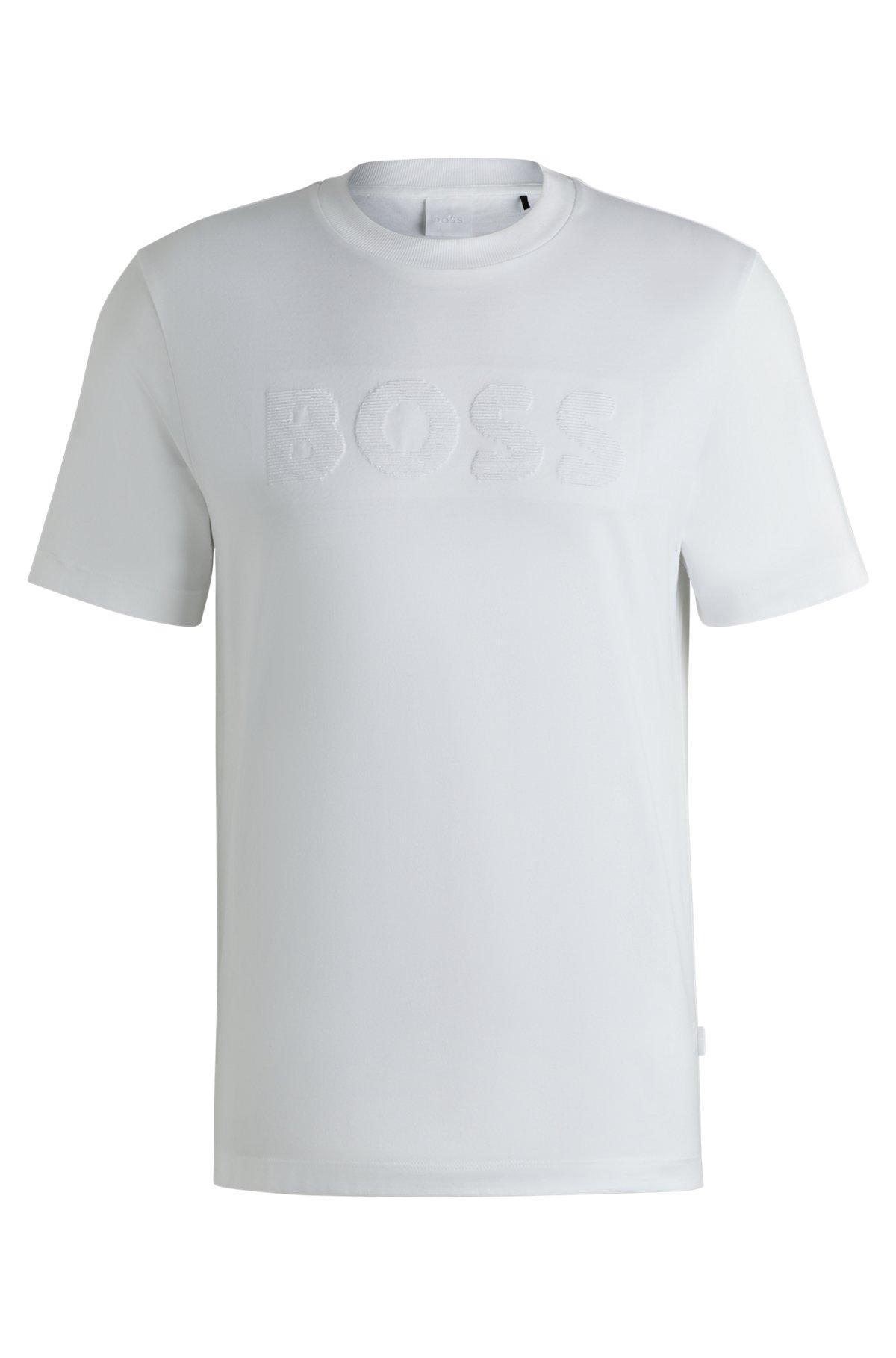 Cotton-jersey T-shirt with logo artwork Product Image