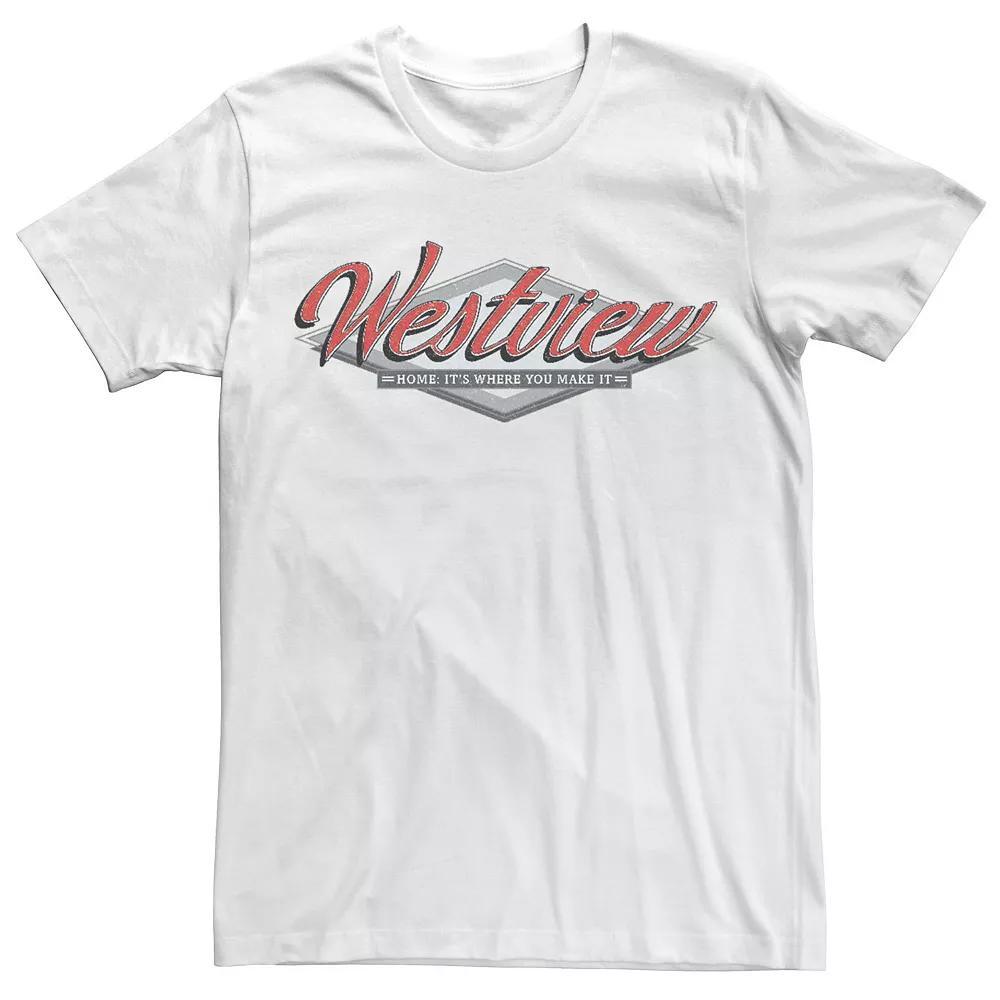 Men's Marvel WandaVision Westview Grey Logo Tee,  Product Image