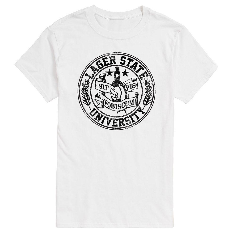 Men's Lager State Graphic Tee, Size: Small, White Product Image