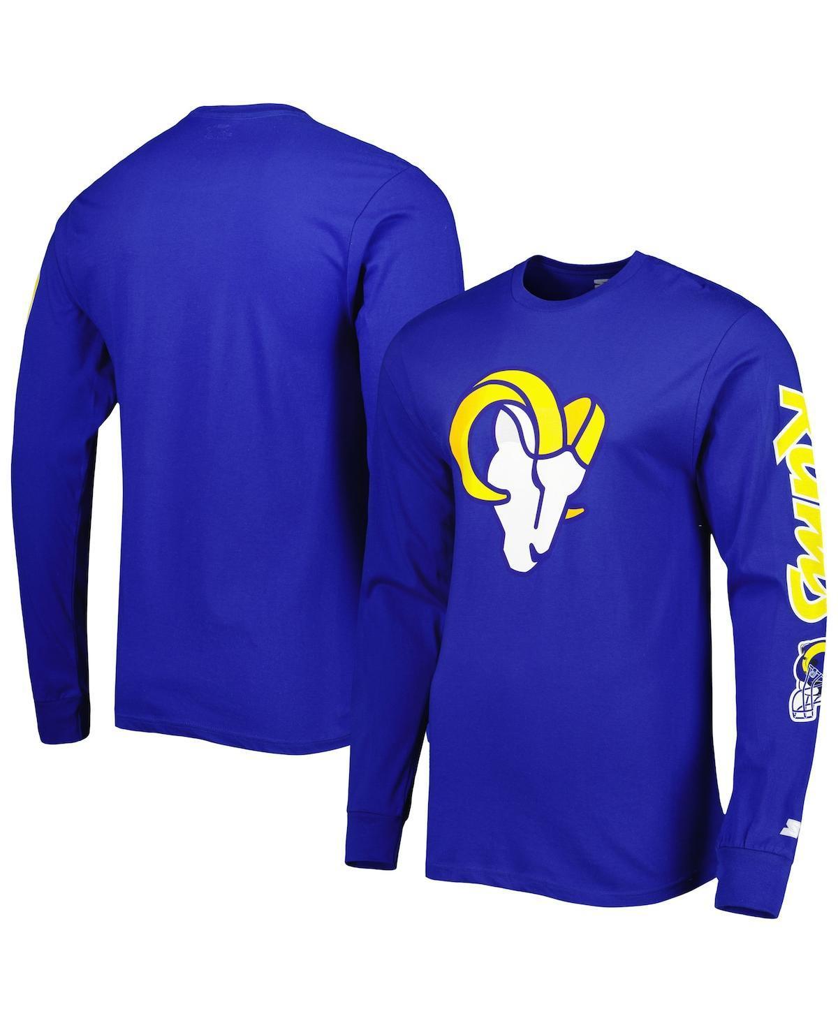 Mens Starter Royal Los Angeles Rams Halftime Long Sleeve T-Shirt Product Image