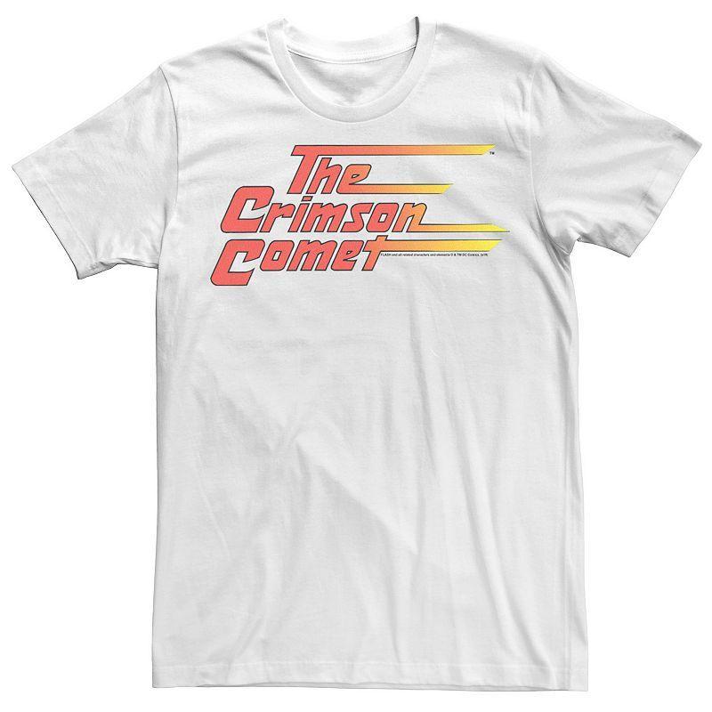 Men's Flash Crimson Comet Vintage Logo Tee, Size: Large, White Product Image