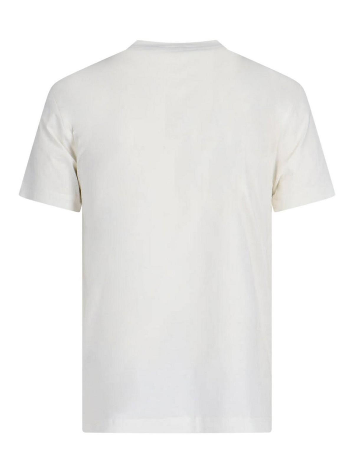 White Embroidered T-Shirt Product Image