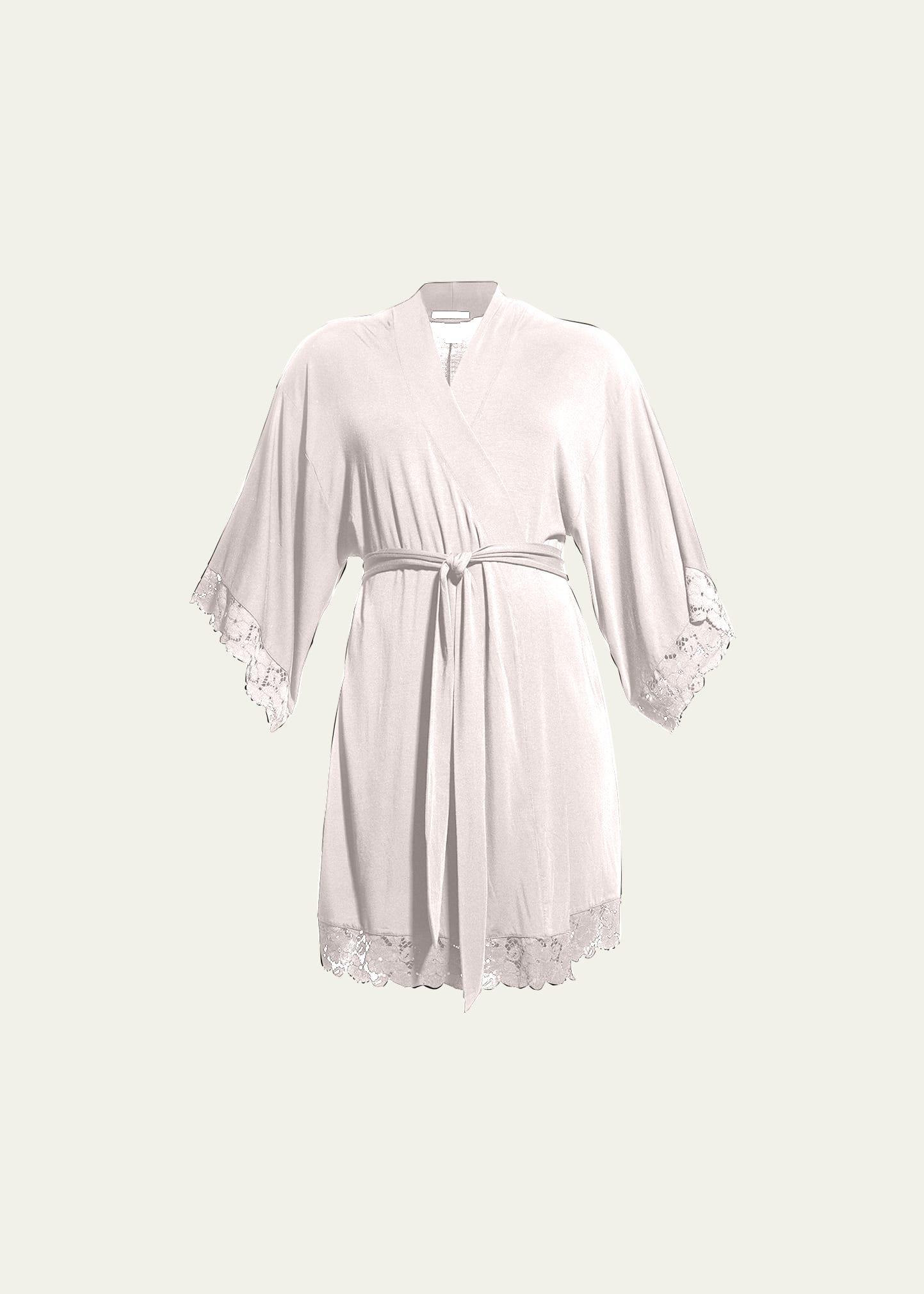 Eberjey Naya - The Mademoiselle Kimono Robe (Ivory) Women's Pajama Product Image