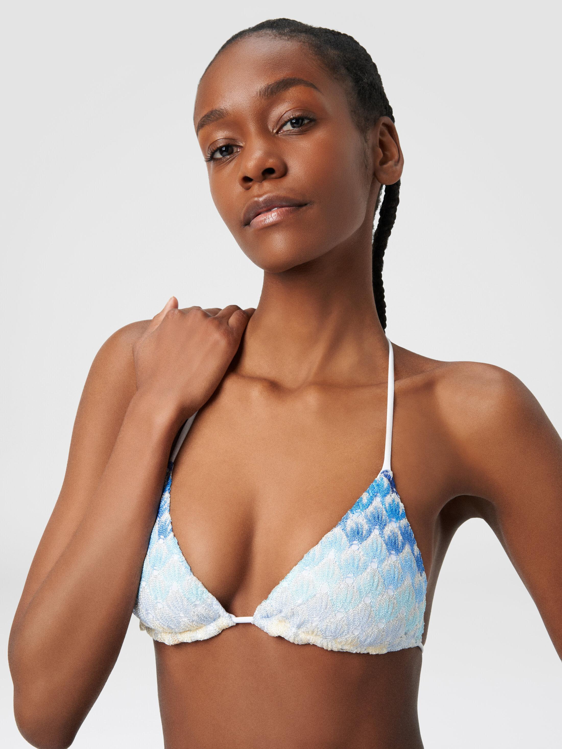 Dégradé lace-effect bikini with lurex Product Image