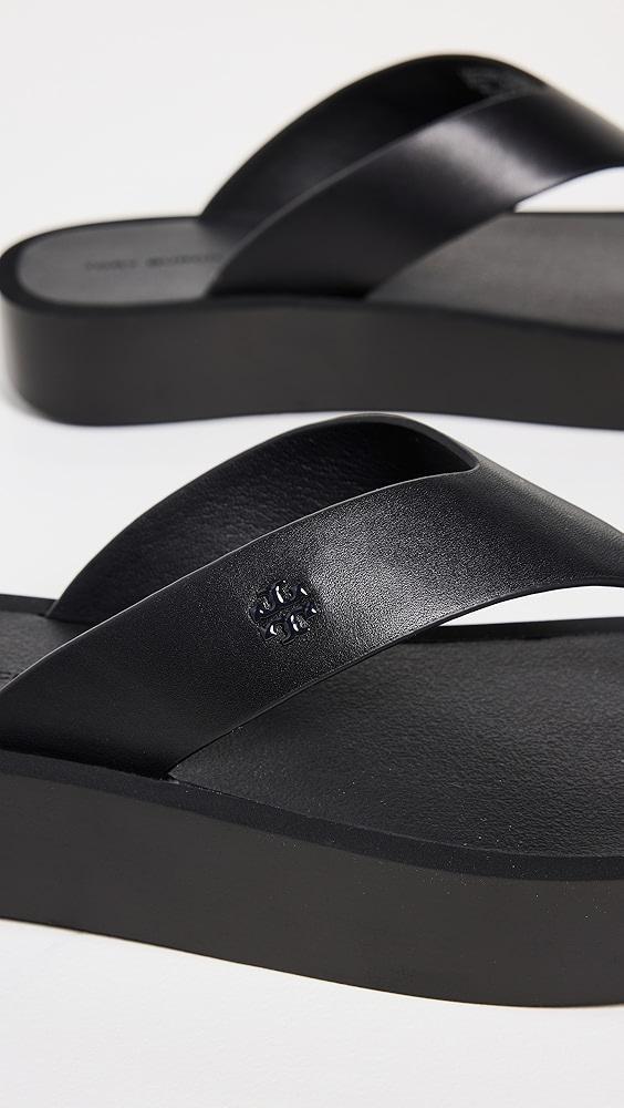 Tory Burch Leather Platform Flip Flops | Shopbop Product Image