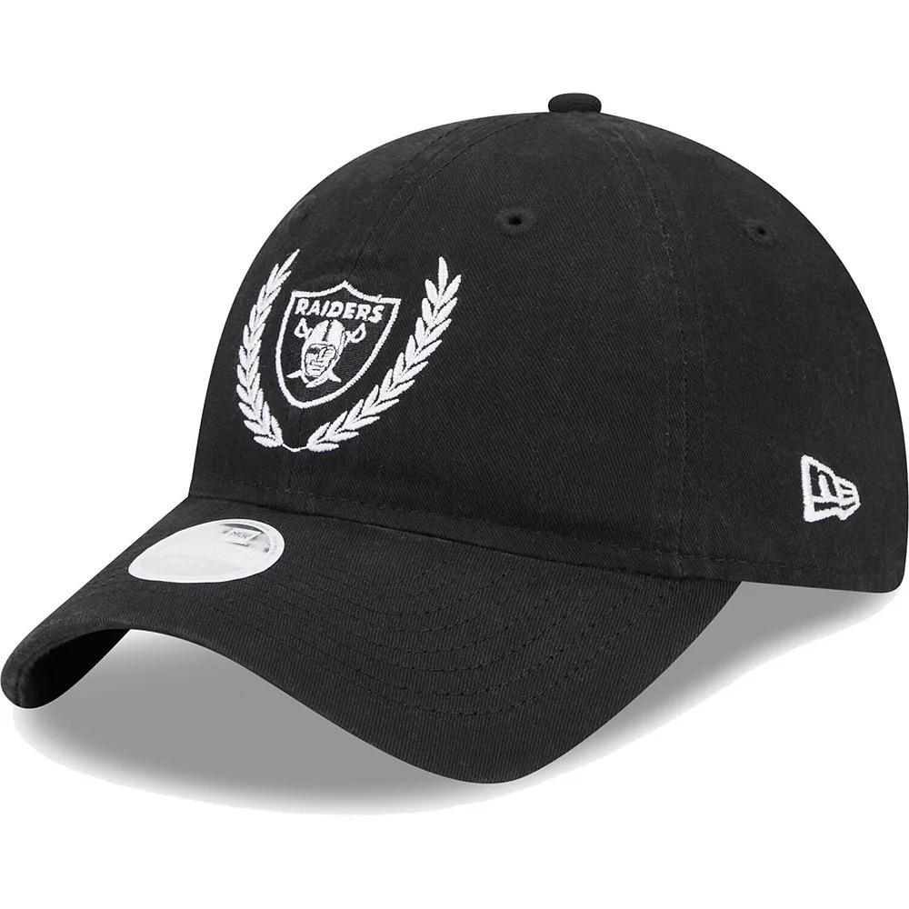 Women's New Era Black Las Vegas Raiders Leaves 9TWENTY Adjustable Hat, Lvr Black Product Image