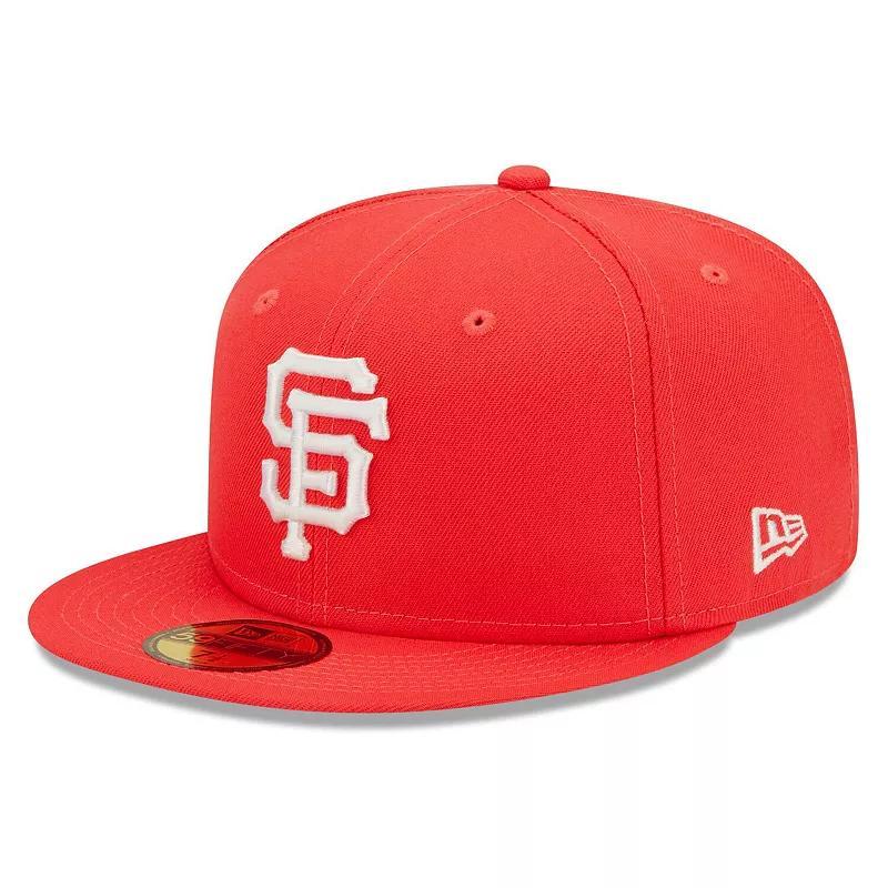 Mens New Era San Francisco Giants Lava Highlighter Logo 59FIFTY Fitted Hat Product Image