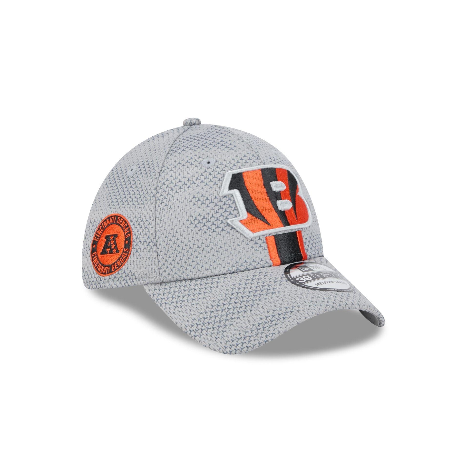 Cincinnati Bengals 2024 Sideline Gray 39THIRTY Stretch Fit Hat Male Product Image