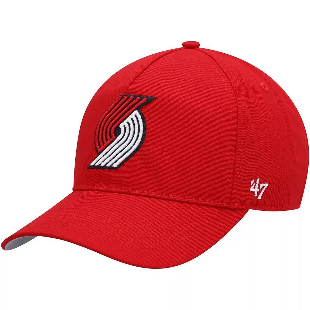 Men's '47 Red Portland Trail Blazers Hitch Snapback Hat Product Image
