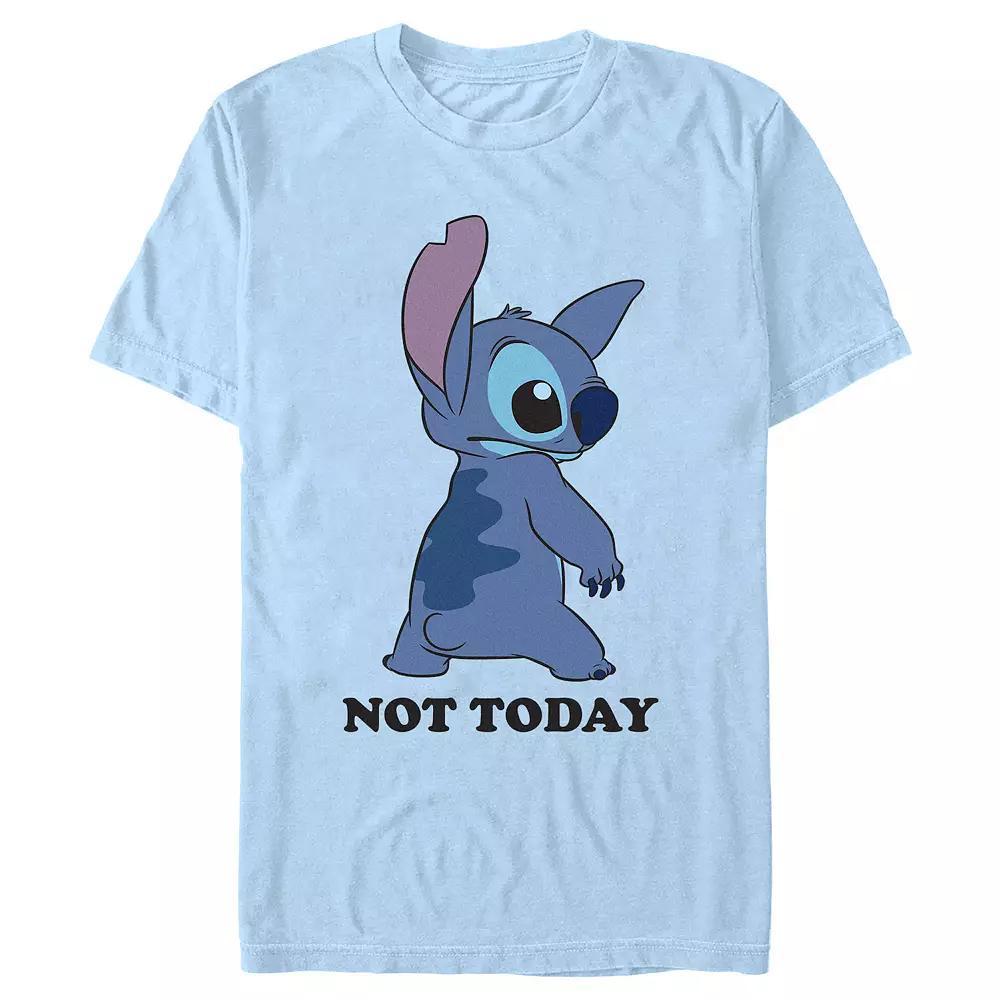 Disney's Lilo & Stitch Not Today Stitch Men's Graphic Tee, Size: XXL, Light Blue Product Image