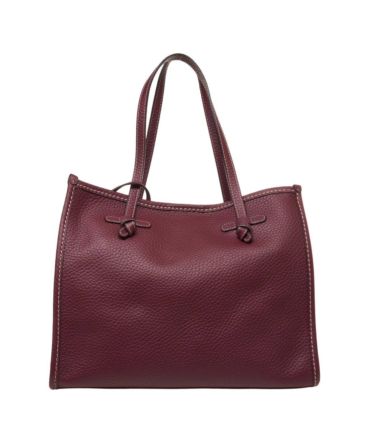 Grained leather shopper Product Image