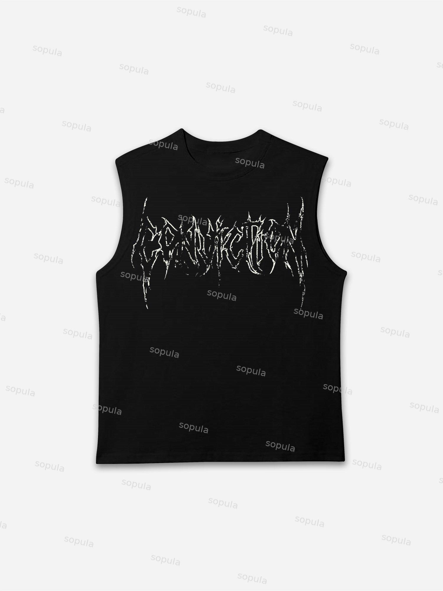 Sopula Men's Casual Conviction3 Graphics Cotton Tank Top Product Image