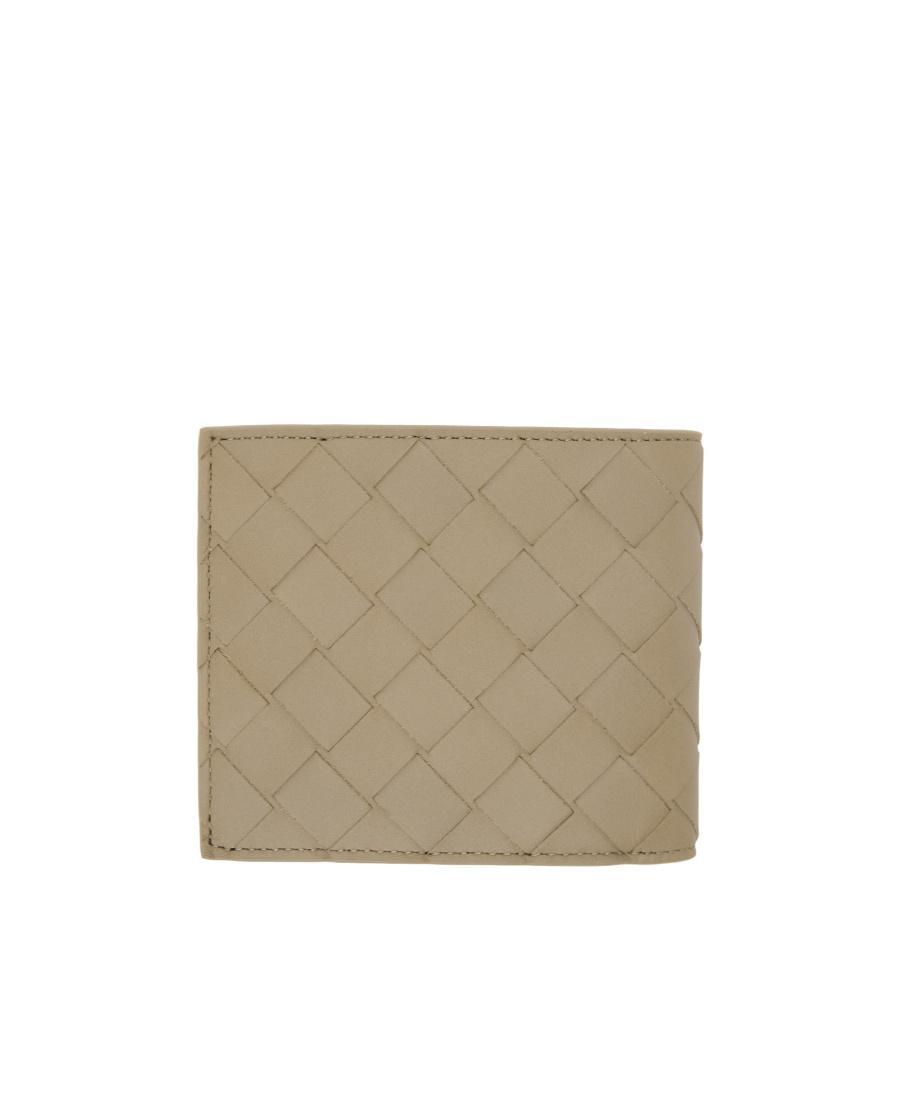 BOTTEGA VENETA Intrecciato Leather Wallet In Nude Product Image