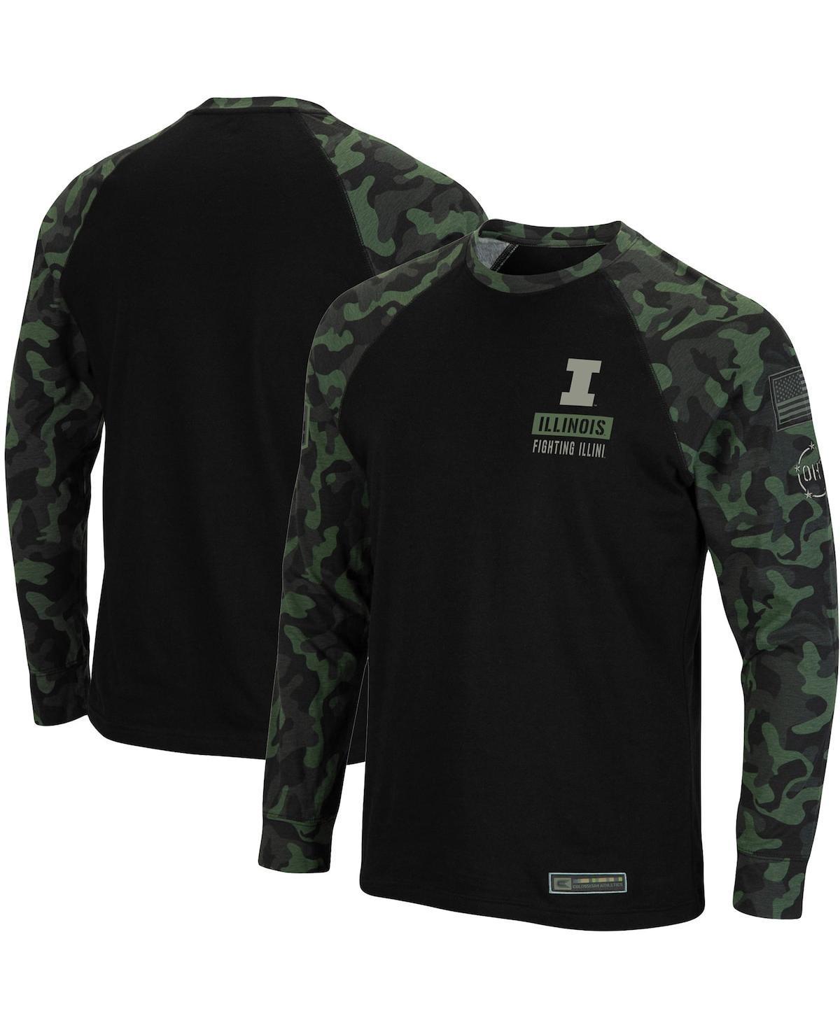 Mens Colosseum Louisville Cardinals OHT Military Appreciation Camo Raglan Long Sleeve T-Shirt Product Image